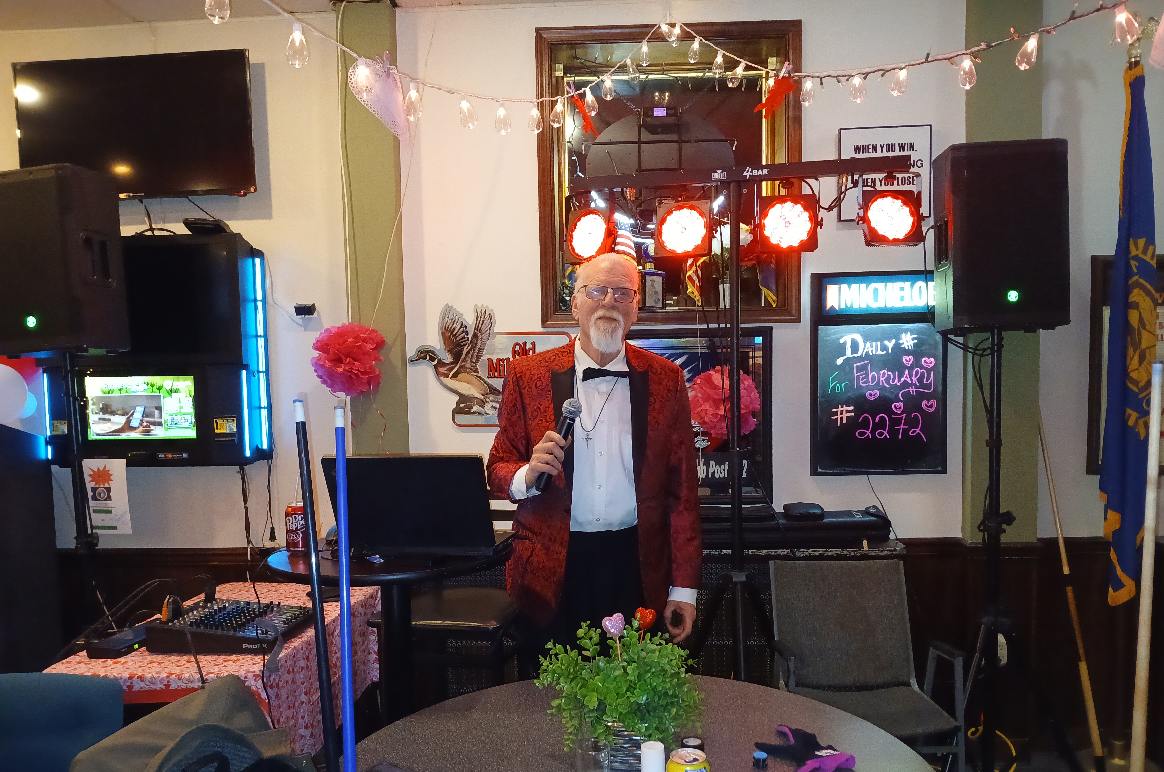 Basic DJ Setup for American Legion Valentines Dance Feb 12th, 2025