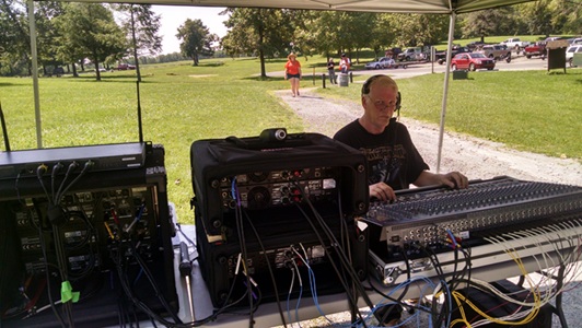 Professional Live Sound Equipment Operator's Setup at Yawyey Festival 07/2015